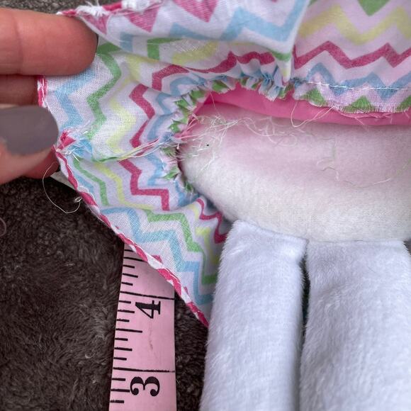 Easter Bunny Rabbit Plush Purse Toddler Stuffed Toy w/ Fabric Handle Zipper - Picture 11 of 12